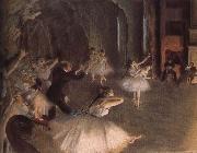 Edgar Degas Rehearsal on the stage Spain oil painting artist